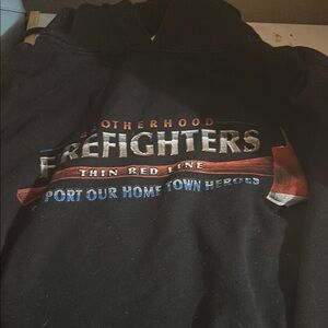Brotherhood Firefighters Black Sweater